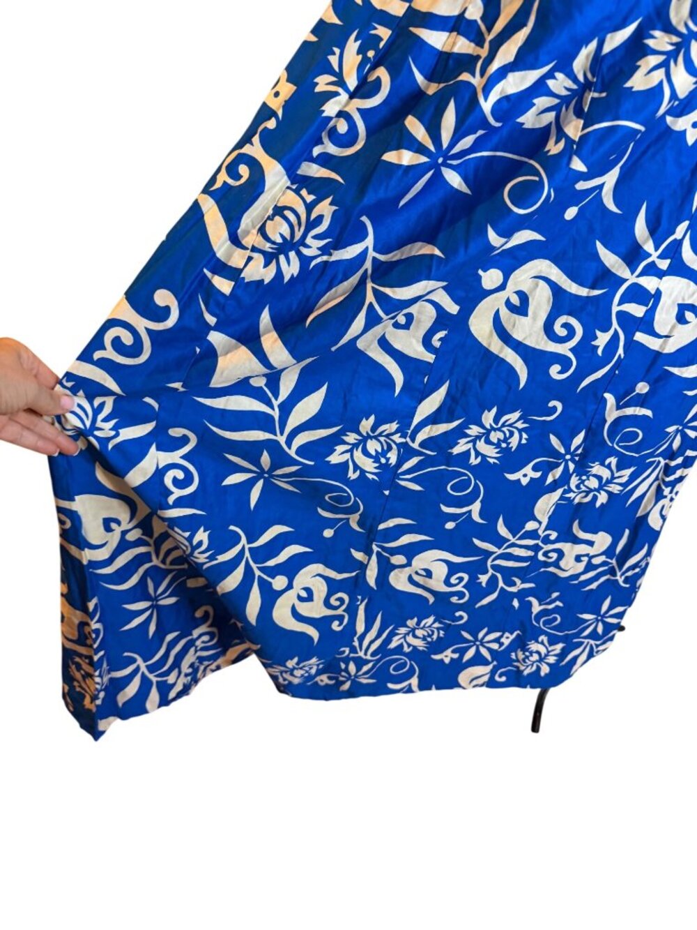 Paradise Hawaii Womens Maxi Dress Size Medium Tropical Blue Pullover Vintage - Picture 5 of 14